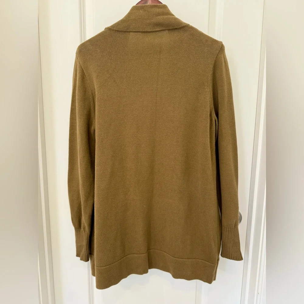 J Crew Women's Brown Open Front Cardigan Sweater Size XL